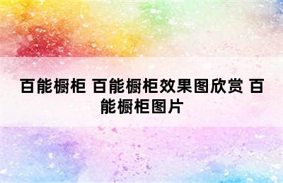 百能橱柜 百能橱柜效果图欣赏 百能橱柜图片